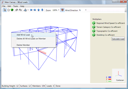 Show / Hide Loads